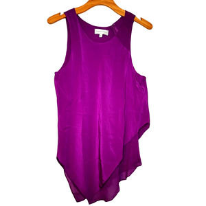 Katherine Kelly Womens Tank Top Blouse Asymmetrical Hem Size M